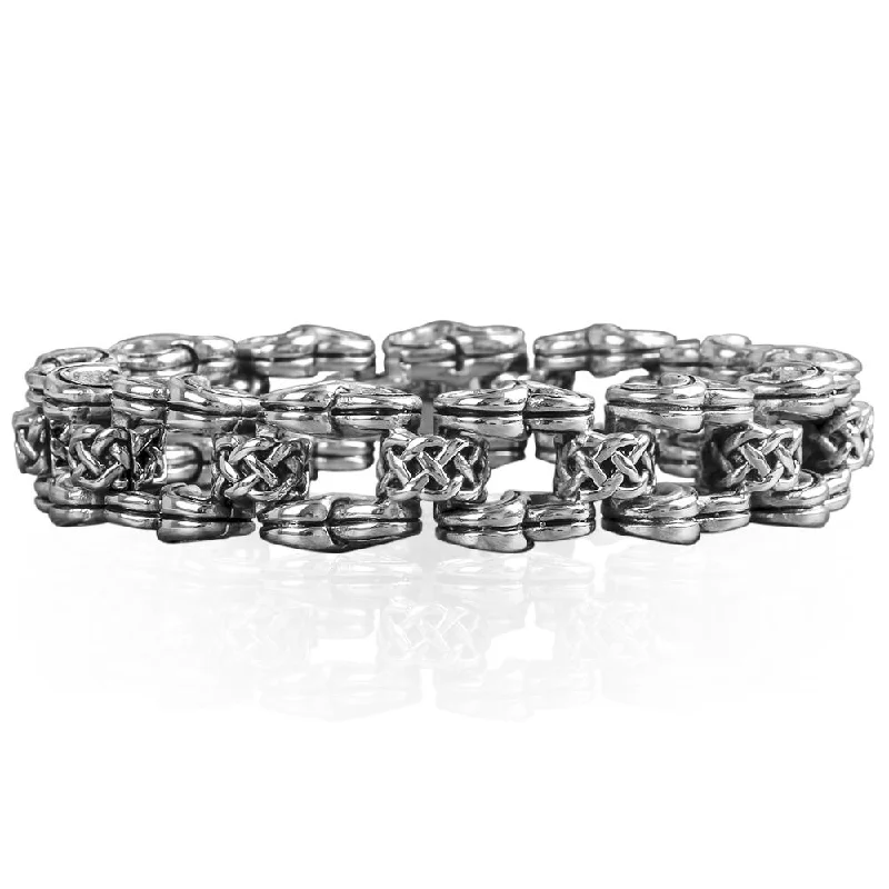 Men's Celtic Knot Steel Bracelet