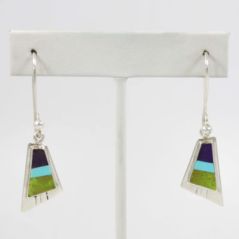 Multi-Stone Inlay Earrings