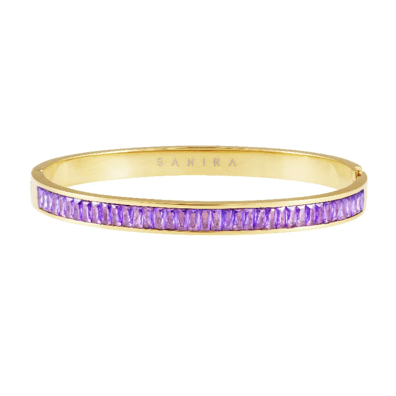 Nicola Cz Bracelet - Purple