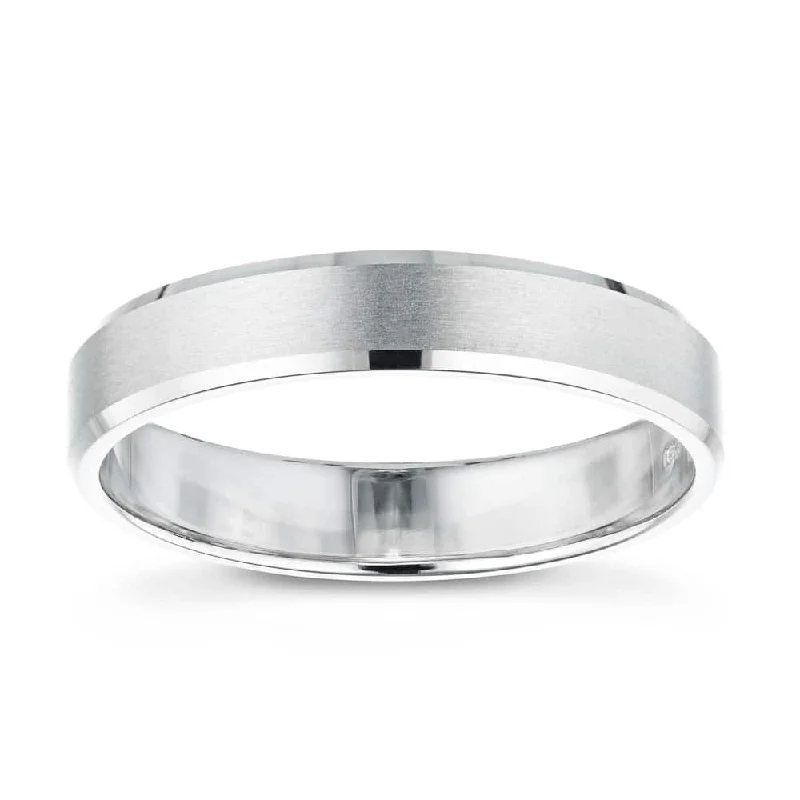 Chic Necklace Ridge Mens Wedding Band