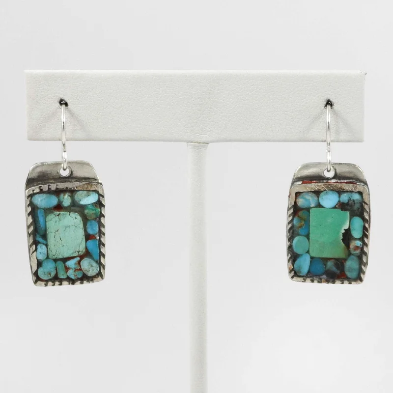 Turquoise Inlay Earrings