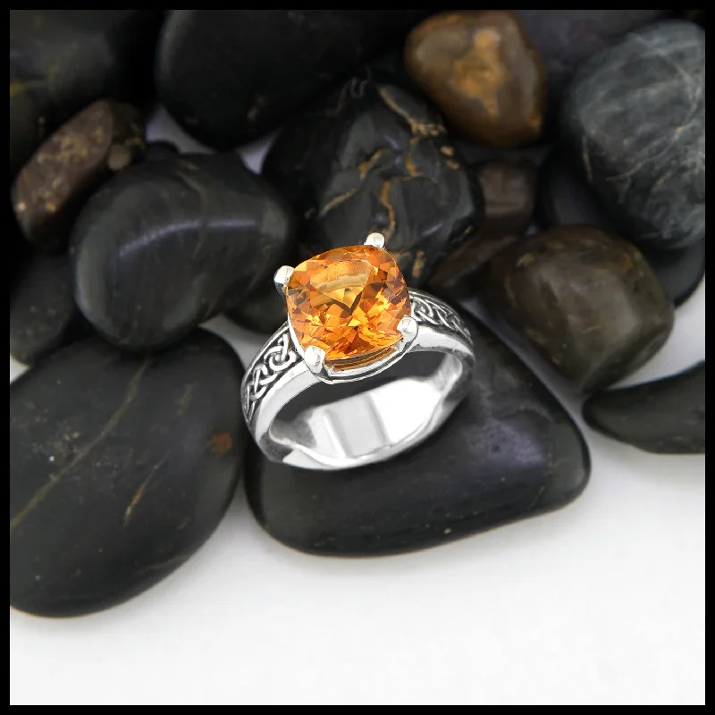 Euro Shank Citrine Ring